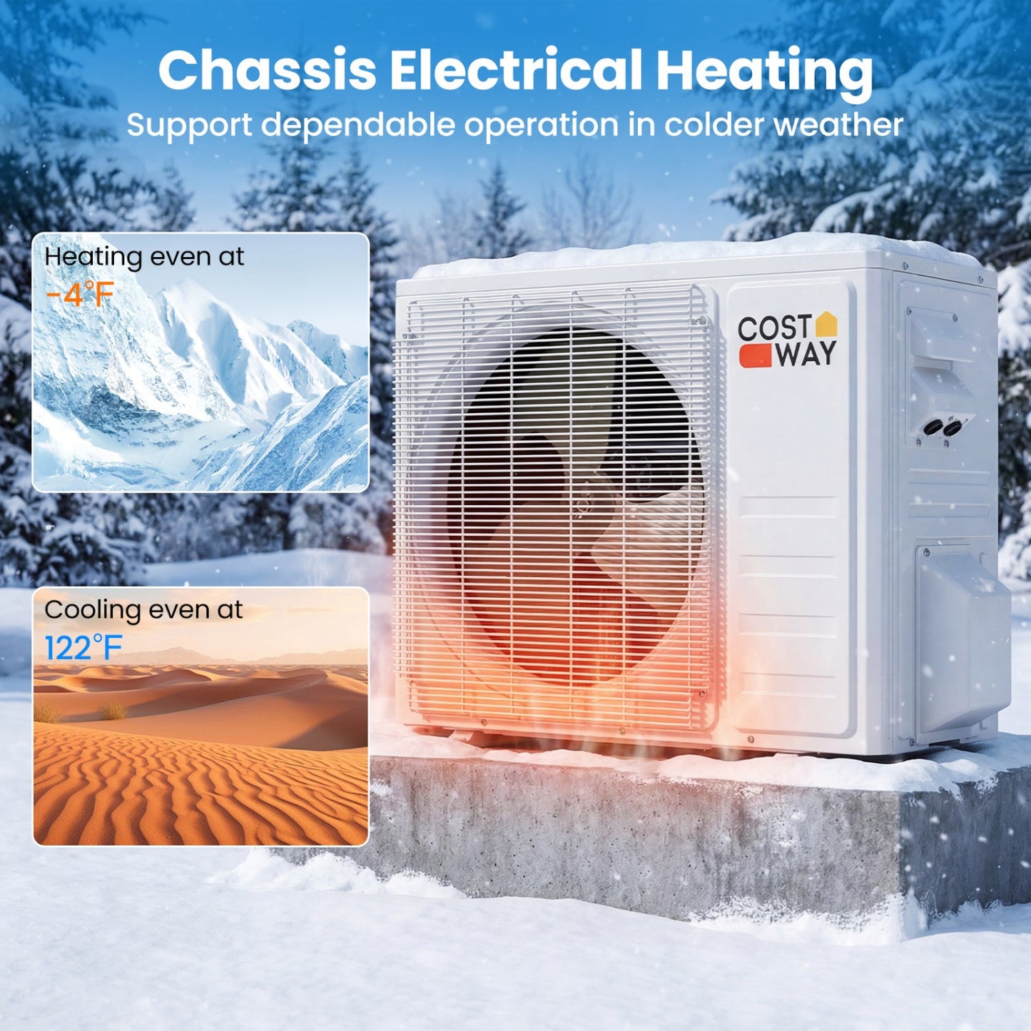 18000 BTU Mini Split Air Conditioner & Heater with WiFi