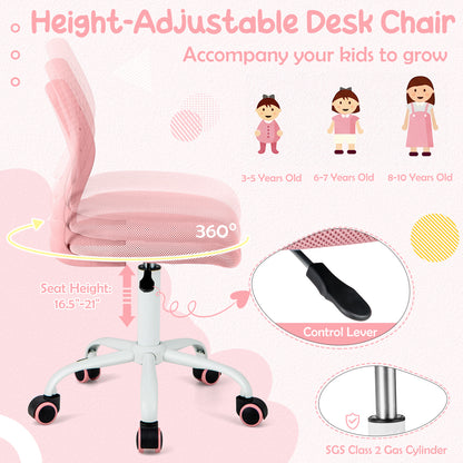 Kids Desk Chair with Adjustable Height and Mesh Back