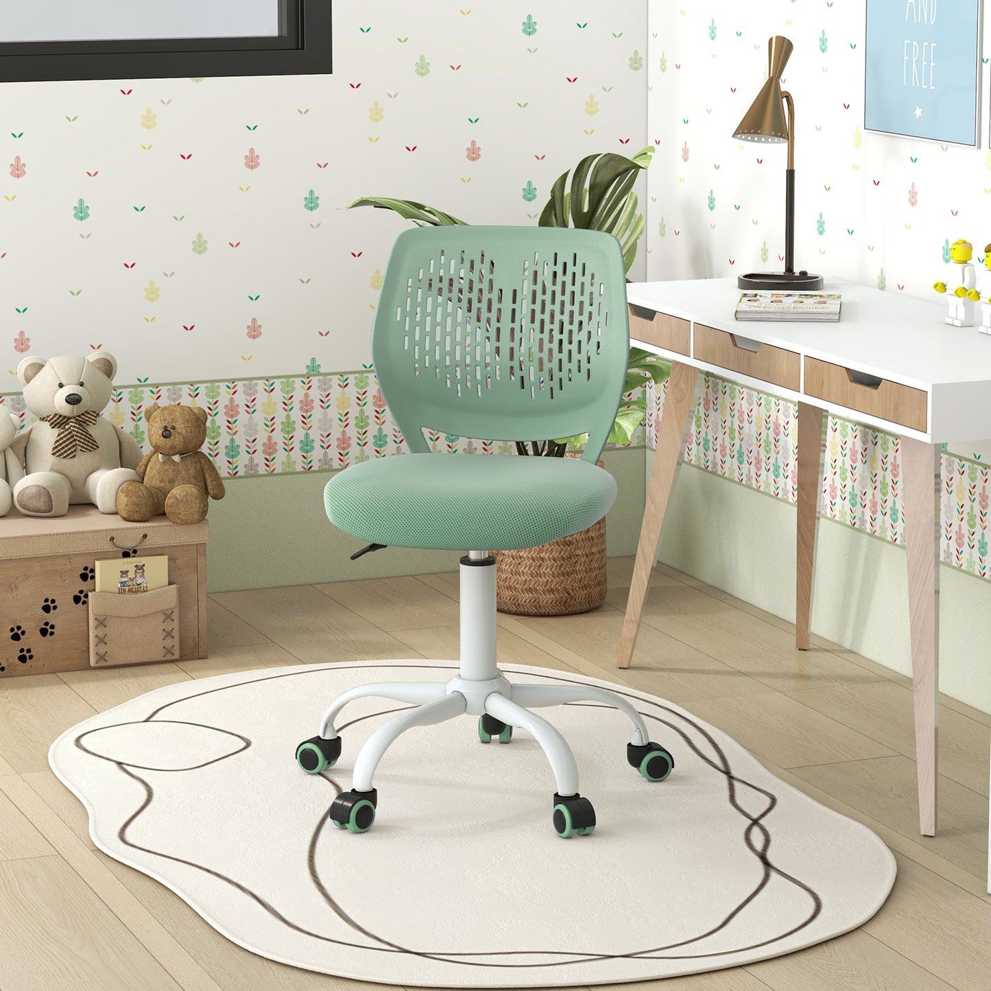 Kids Desk Chair with Adjustable Height and Mesh Back