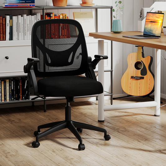 Ergonomic Office Chair with Lumbar Support and Flip-Up Arms