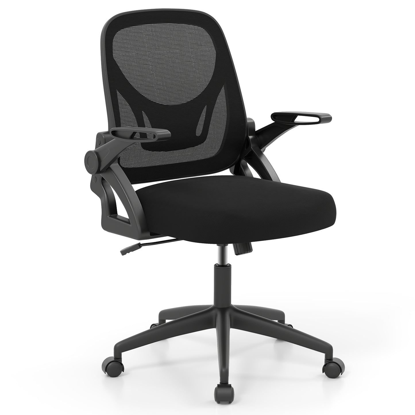 Ergonomic Office Chair with Lumbar Support and Flip-Up Arms