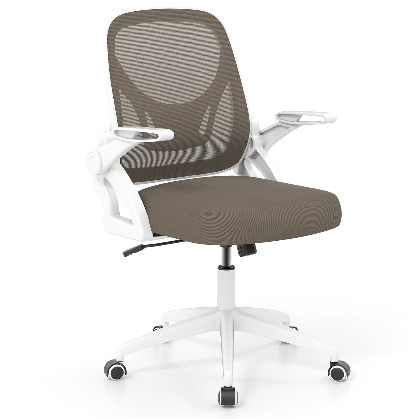 Ergonomic Office Chair with Lumbar Support and Flip-Up Arms