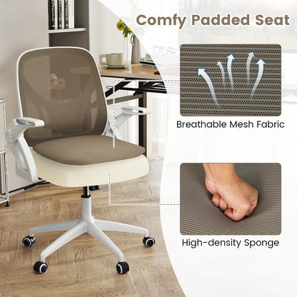 Ergonomic Office Chair with Lumbar Support and Flip-Up Arms