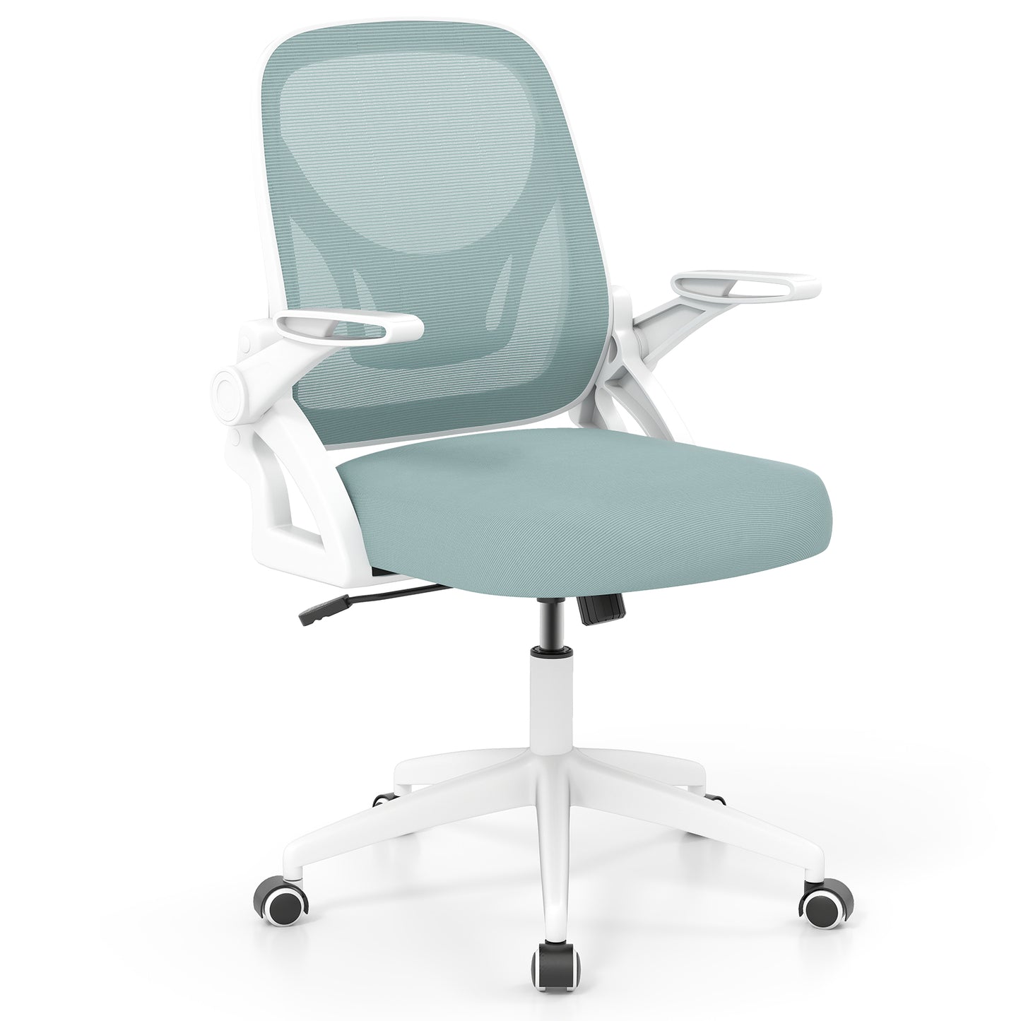 Ergonomic Office Chair with Lumbar Support and Flip-Up Arms