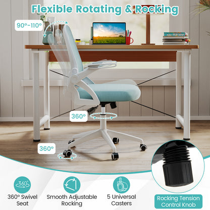 Ergonomic Office Chair with Lumbar Support and Flip-Up Arms