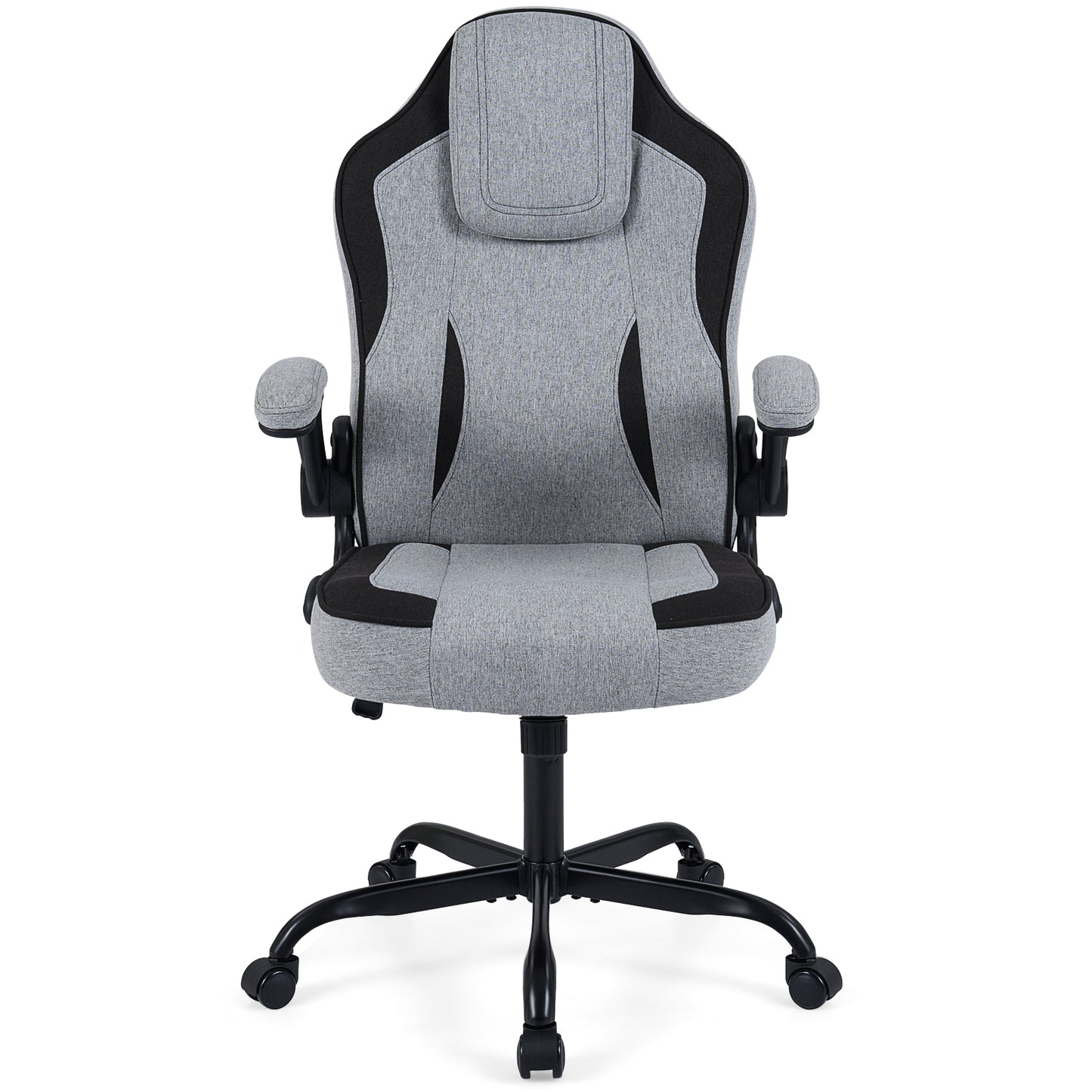 Ergonomic Office Chair with Flip-Up Armrests and Lumbar Support
