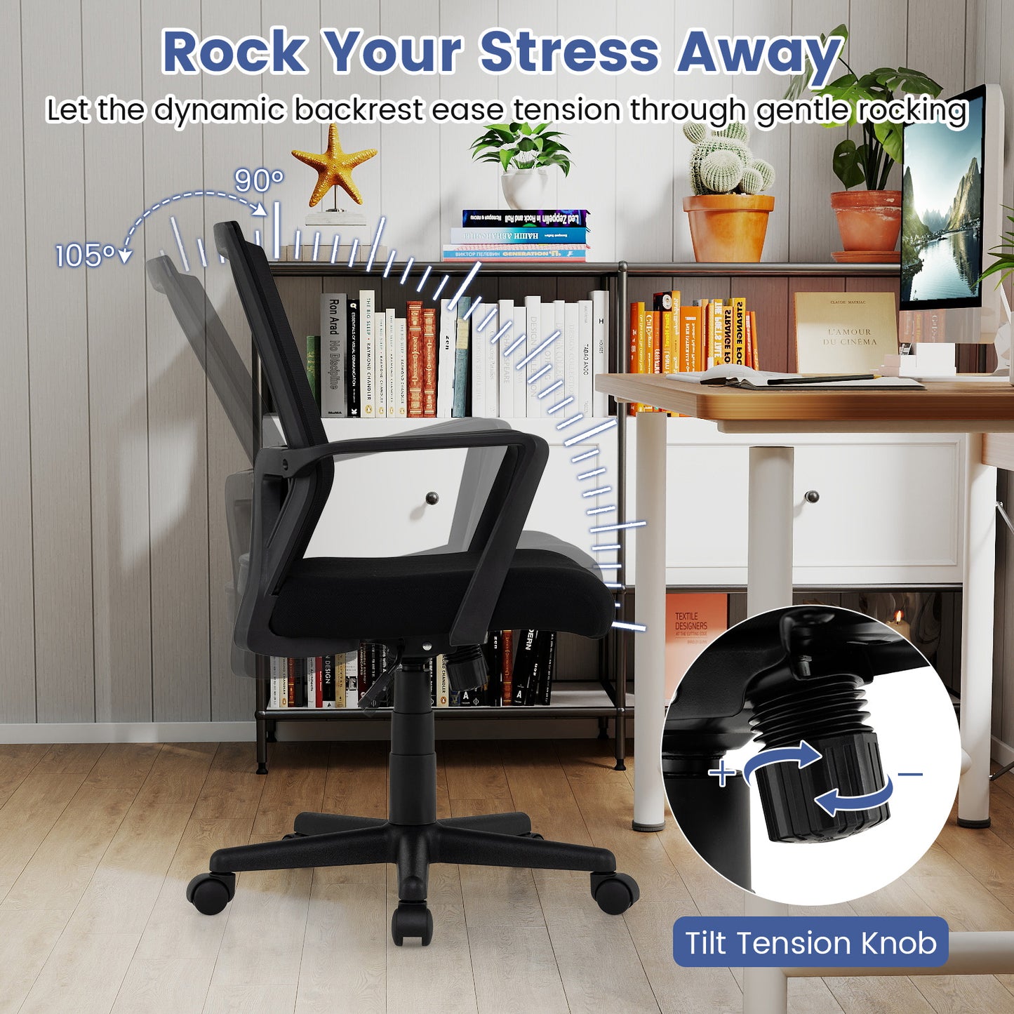 Ergonomic Mesh Office Chair with Lumbar Support
