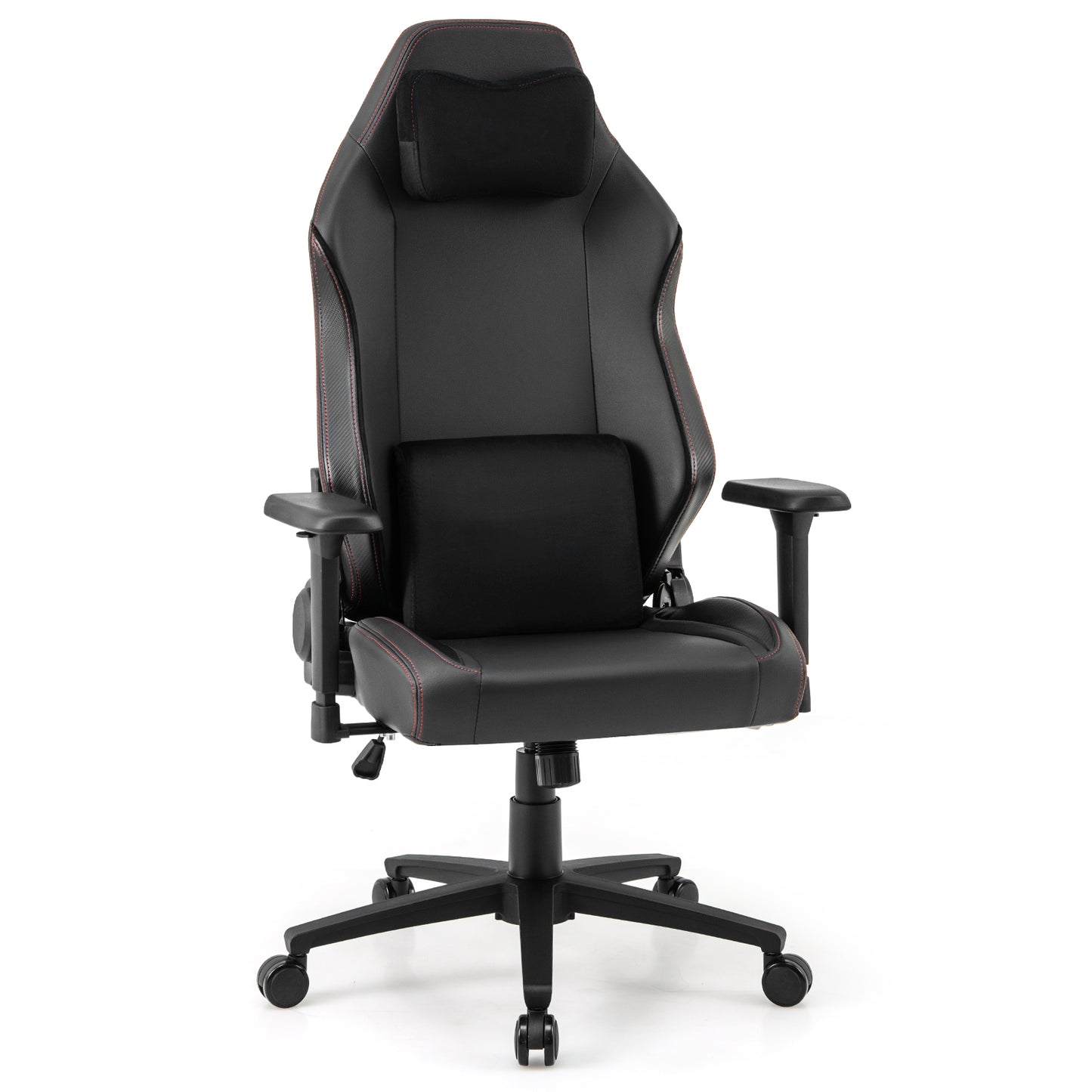 Ergonomic Gaming Chair with Magnetic Headrest & Lumbar Support