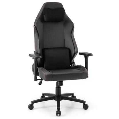 Ergonomic Gaming Chair with Magnetic Headrest & Lumbar Support
