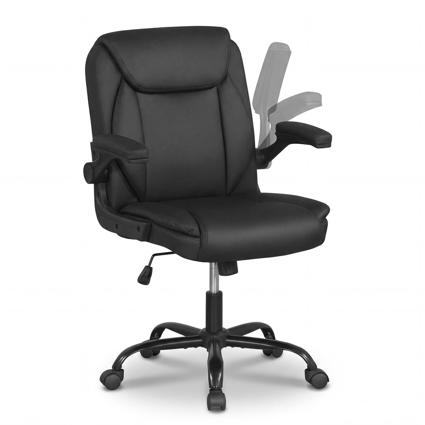 Ergonomic Office Chair with Flip-Up Armrests & Rocking