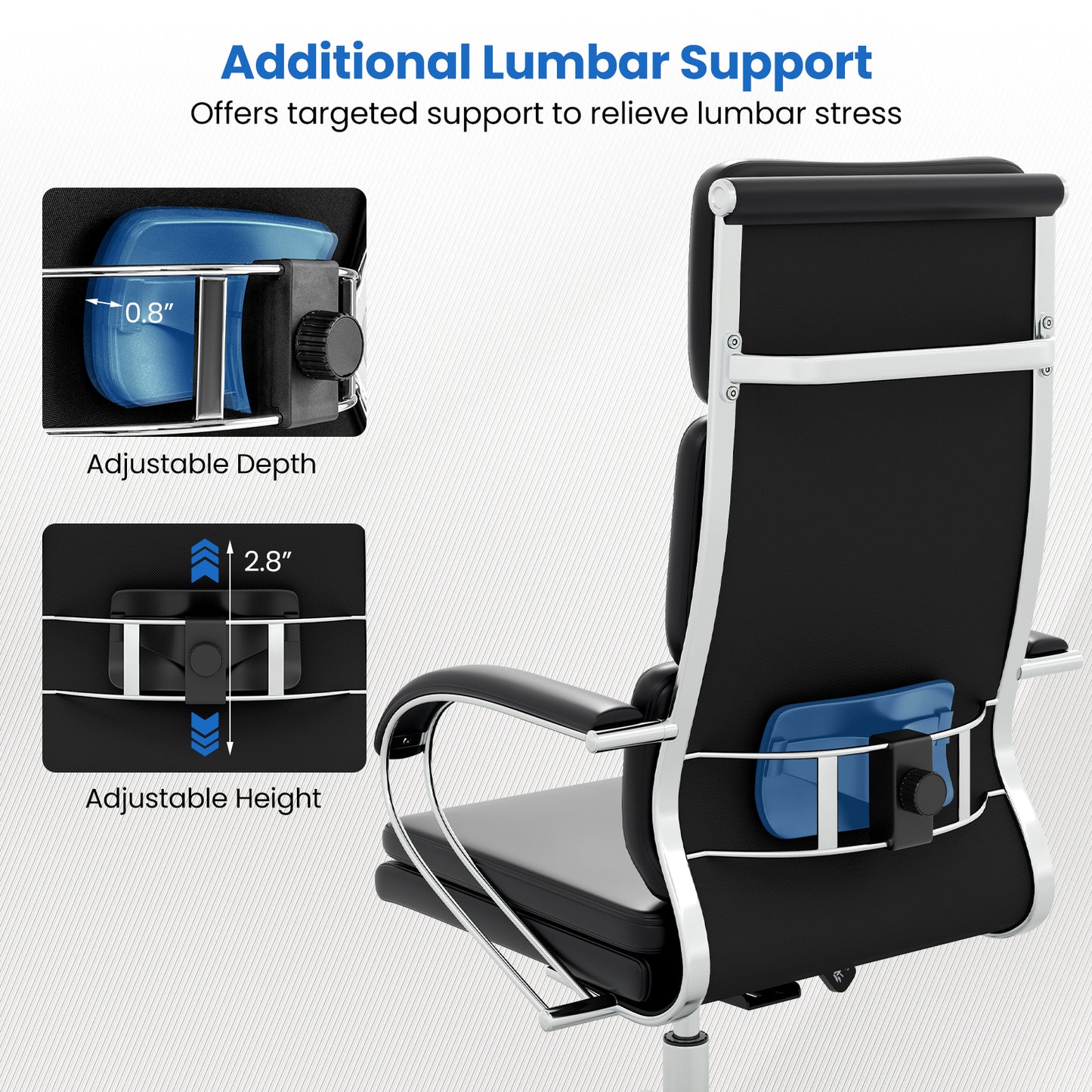 Ergonomic Office Chair with Adjustable Height and Lumbar Support