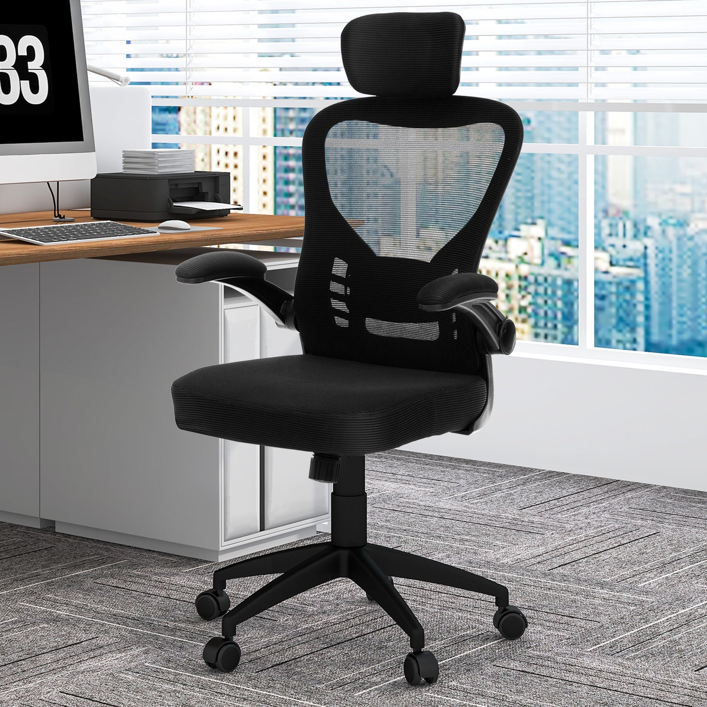 Ergonomic Mesh Office Chair with Adjustable Lumbar Support
