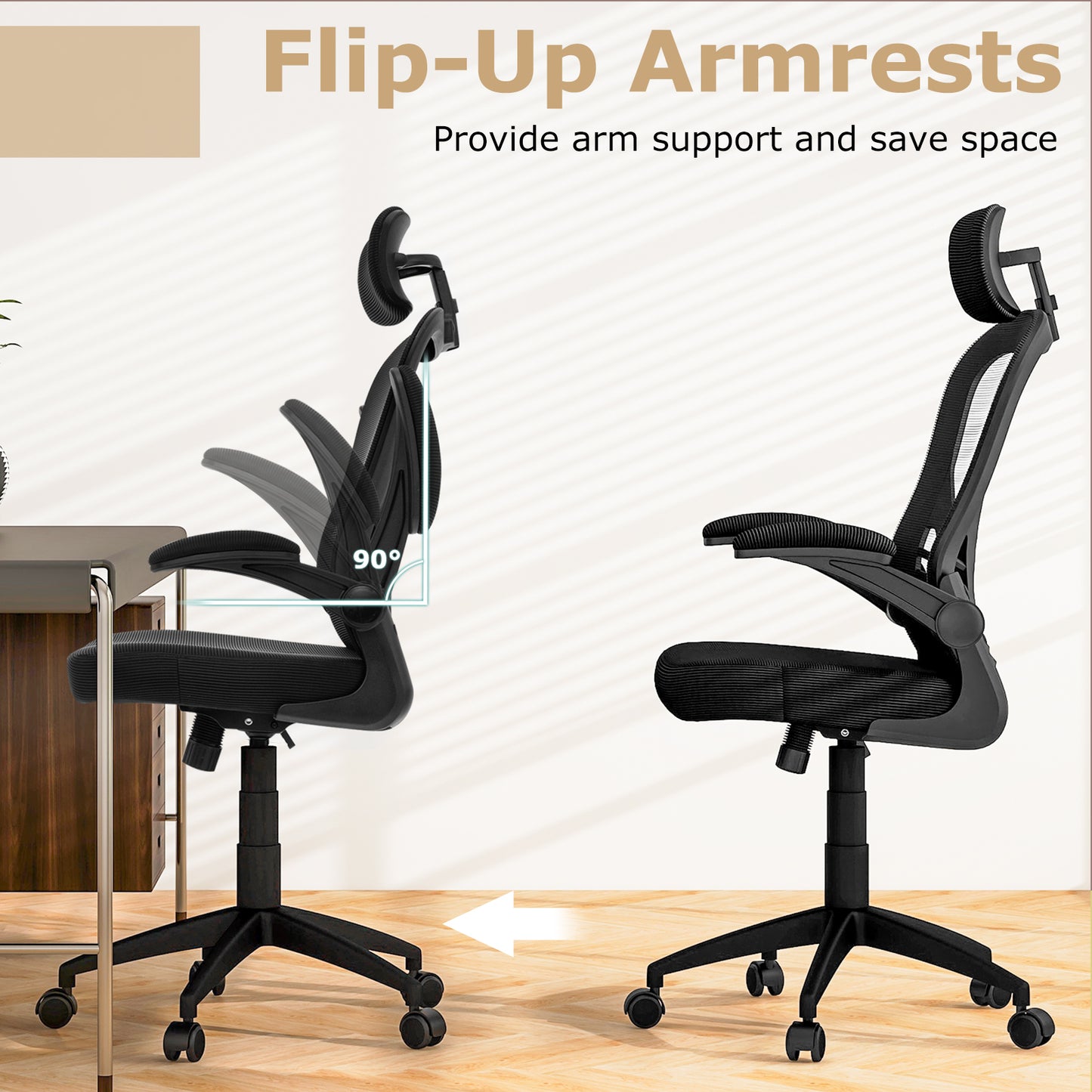 Ergonomic Mesh Office Chair with Adjustable Lumbar Support