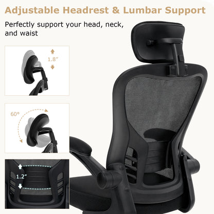 Ergonomic Mesh Office Chair with Adjustable Lumbar Support