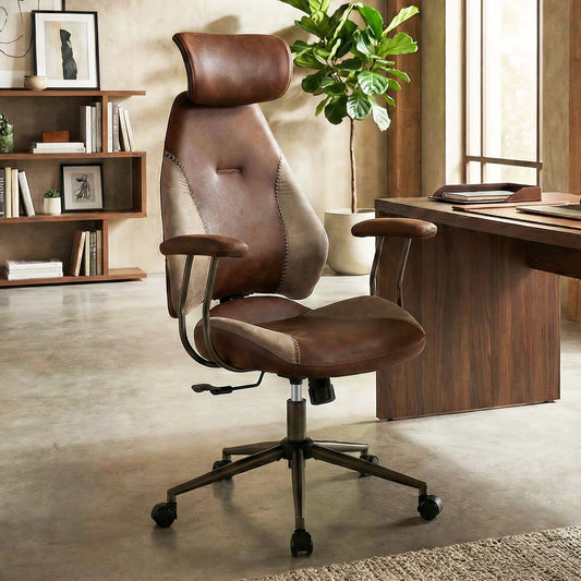 Ergonomic Office Chair with 2D Headrest & Rocking Backrest