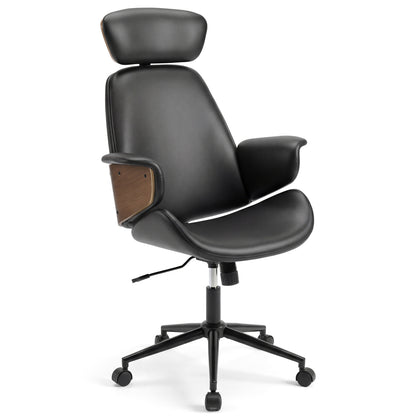 Ergonomic Office Chair with Adjustable Headrest and Lumbar Support