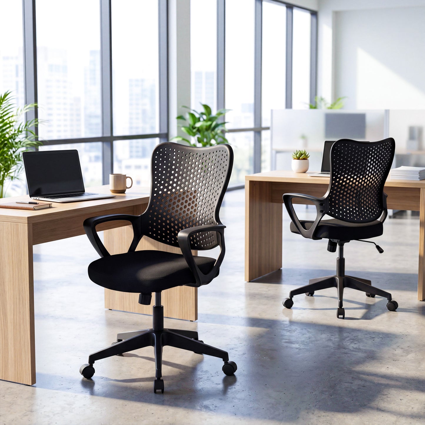 Ergonomic Office Chair with Butterfly Back Design