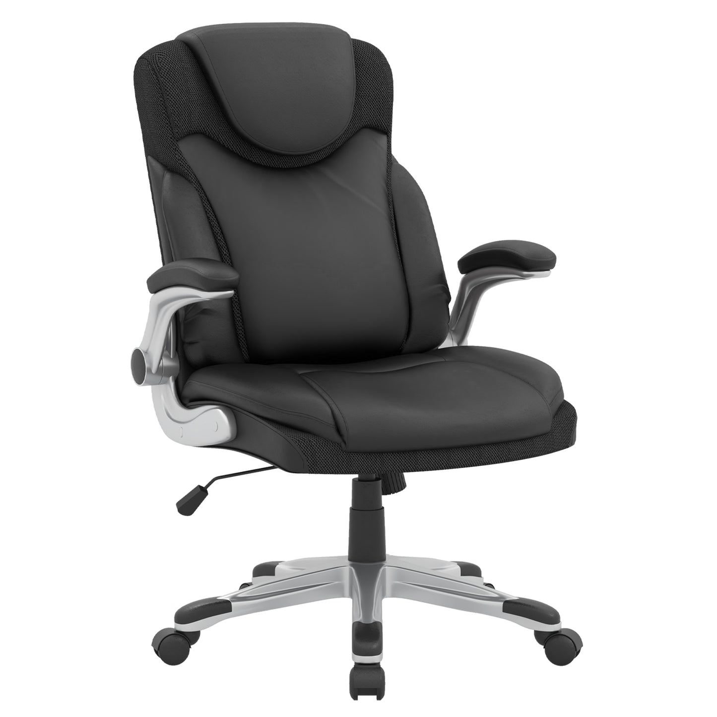 Executive Office Chair with Flip-Up Armrests & Rocking Function