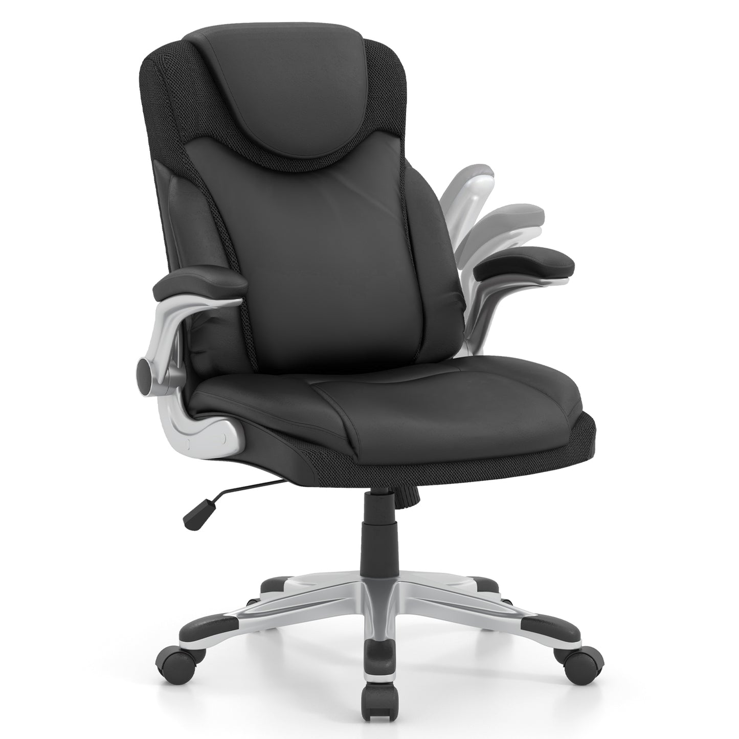 Executive Office Chair with Flip-Up Armrests & Rocking Function