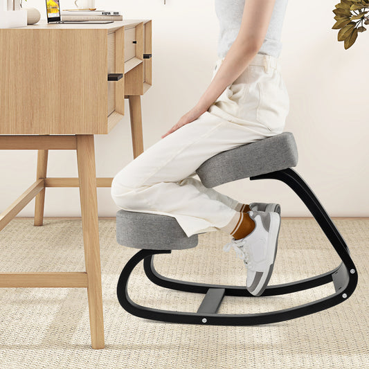 Ergonomic Rocking Kneeling Chair with Padded Cushions