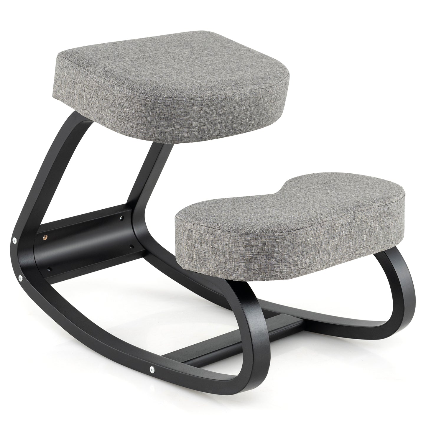 Ergonomic Rocking Kneeling Chair with Padded Cushions