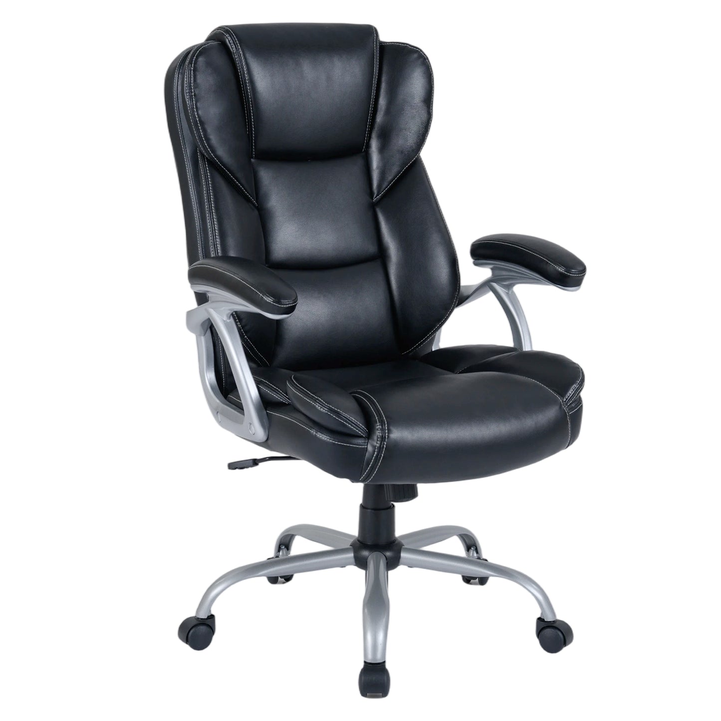 Executive Office Chair with Padded Armrests - Ergonomic