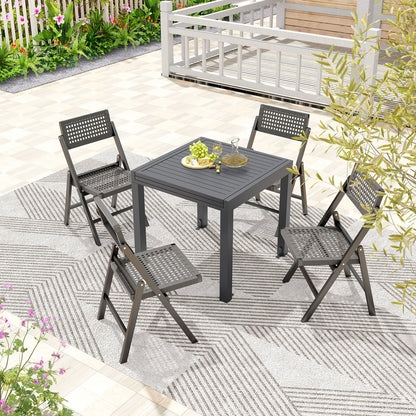 Expandable Patio Dining Table for 4-6 People