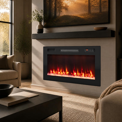 50-Inch Smart WiFi Electric Fireplace with Remote Control