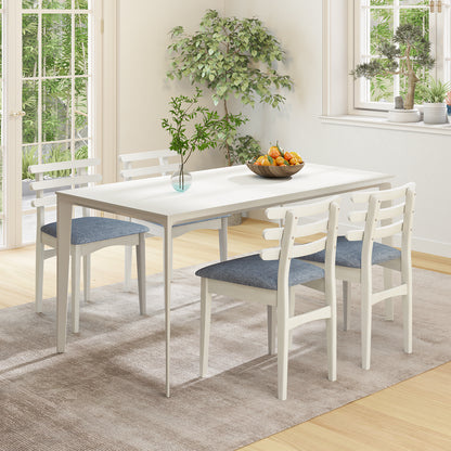 Padded Dining Chair with Rubber Wood Frame