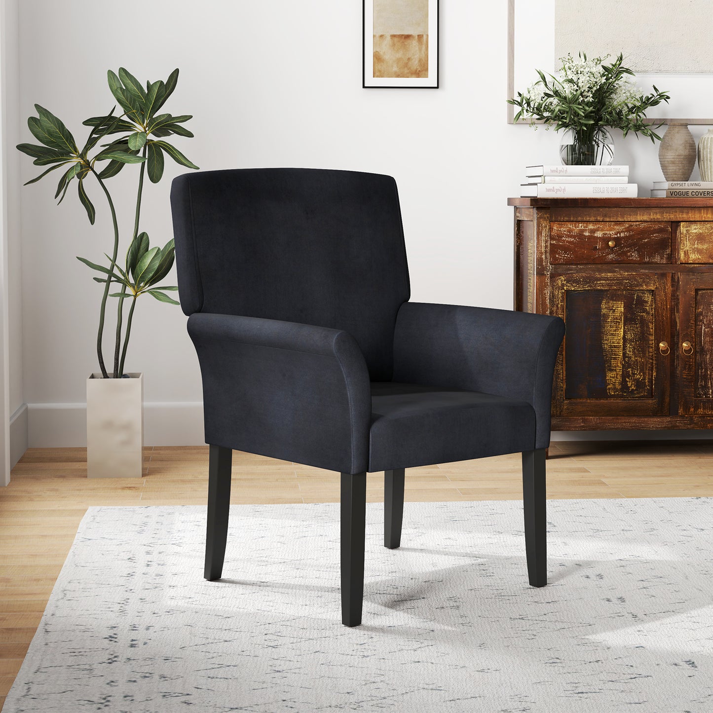 Reception Arm Chair with Padded Seat and Backrest