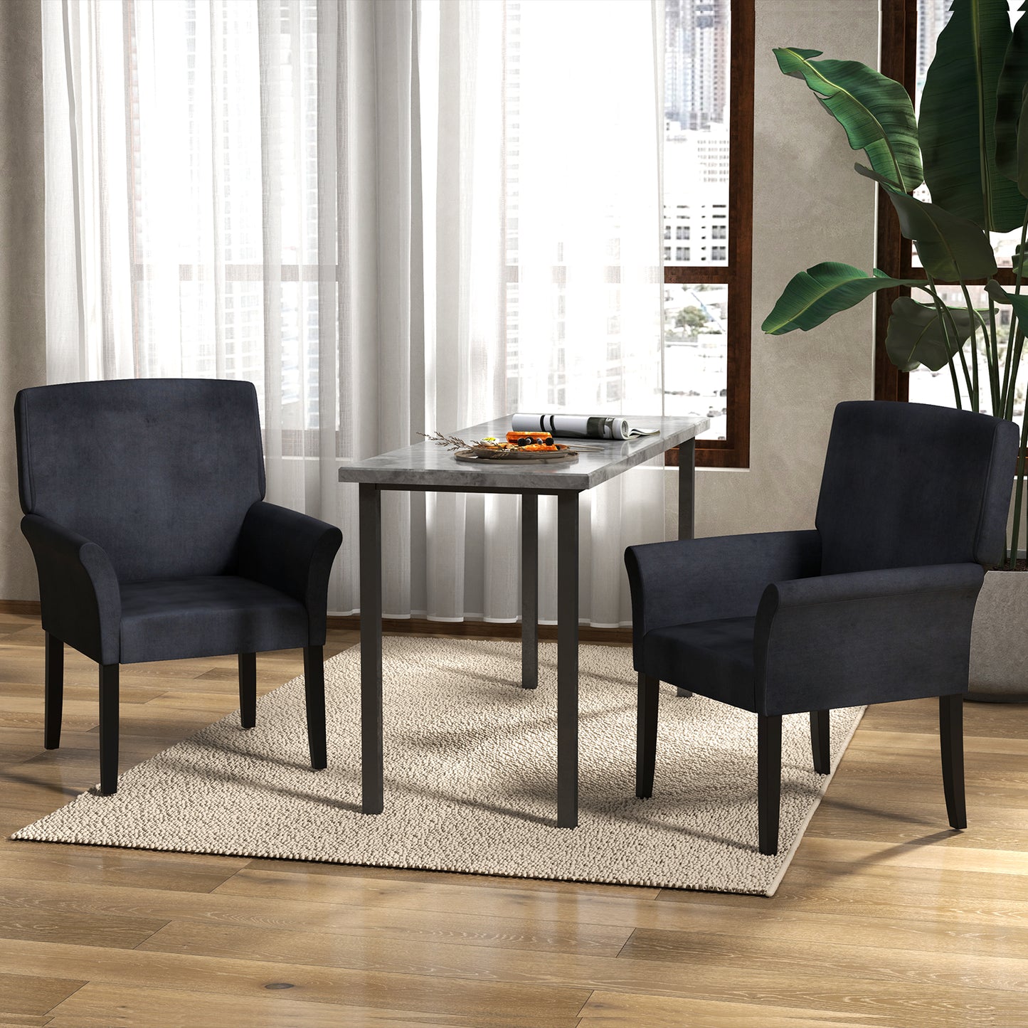 Reception Arm Chair with Padded Seat and Backrest