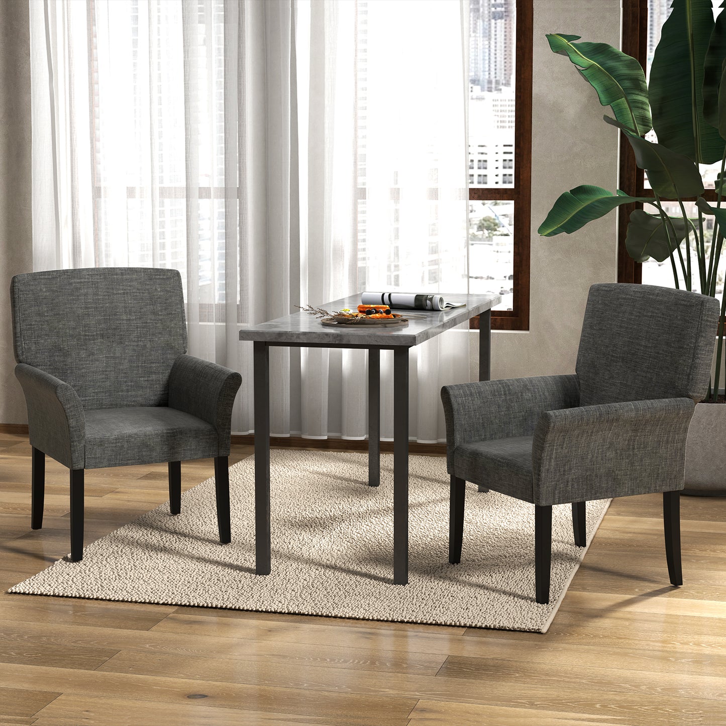 Reception Arm Chair with Padded Seat and Backrest