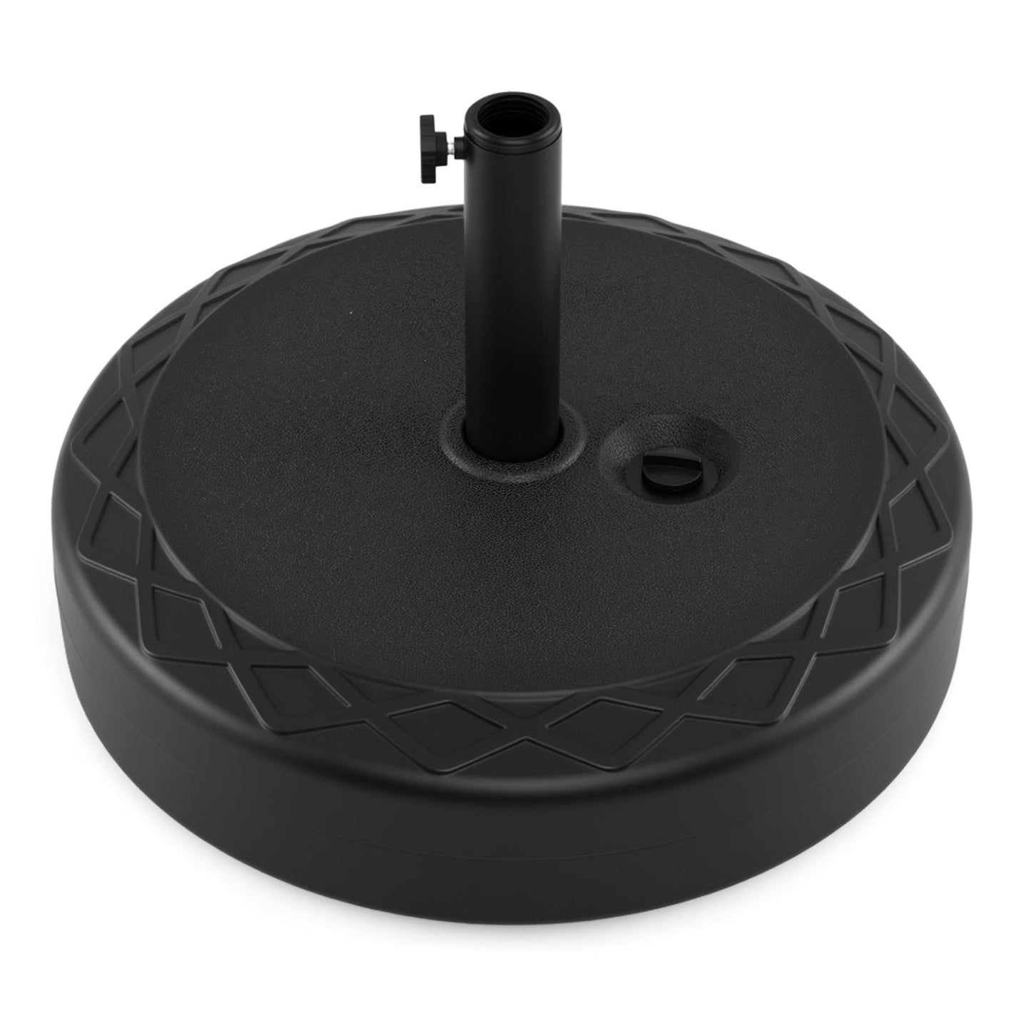 Fillable Umbrella Base 90 LBS Heavy Duty Sand Filled Round Market Umbrella Stand-Black