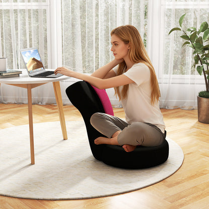 Adjustable Floor Gaming Chair with Headrest - 310 lbs Capacity