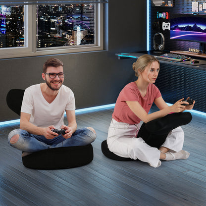 Adjustable Floor Gaming Chair with Headrest - 310 lbs Capacity