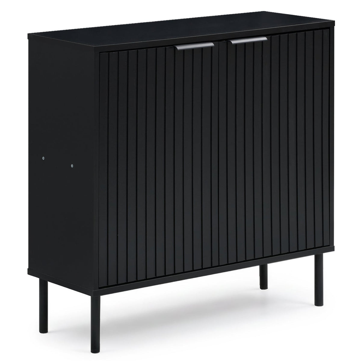 Fluted Buffet Cabinet with 2-Door Storage
