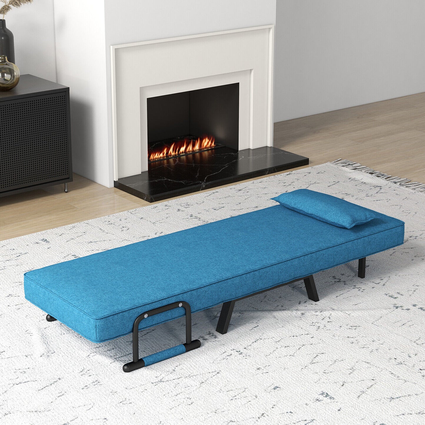 Convertible Sleeper Chair with 6 Position Adjustable Backrest