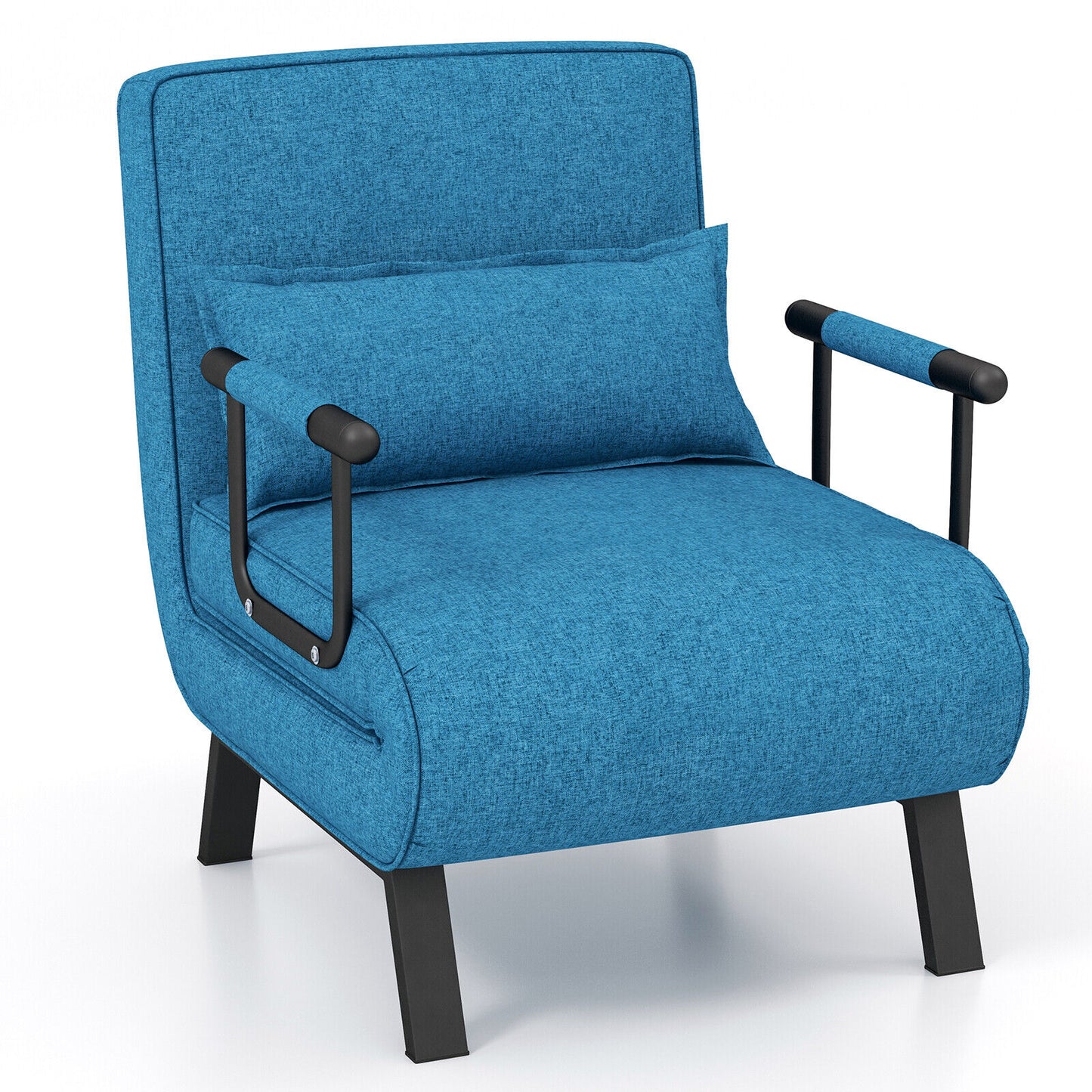 Convertible Sleeper Chair with 6 Position Adjustable Backrest