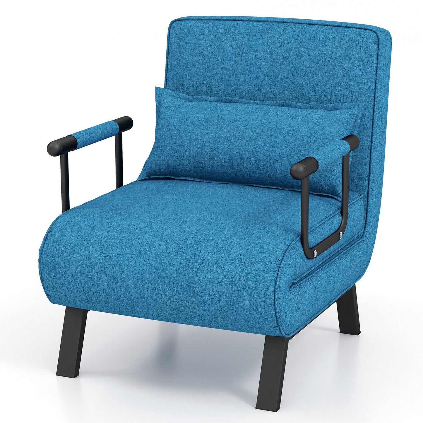 Convertible Sleeper Chair with 6 Position Adjustable Backrest