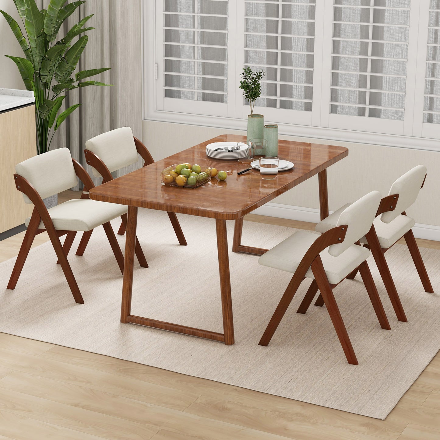 Folding Dining Chairs Set of 2 with Padded Seats