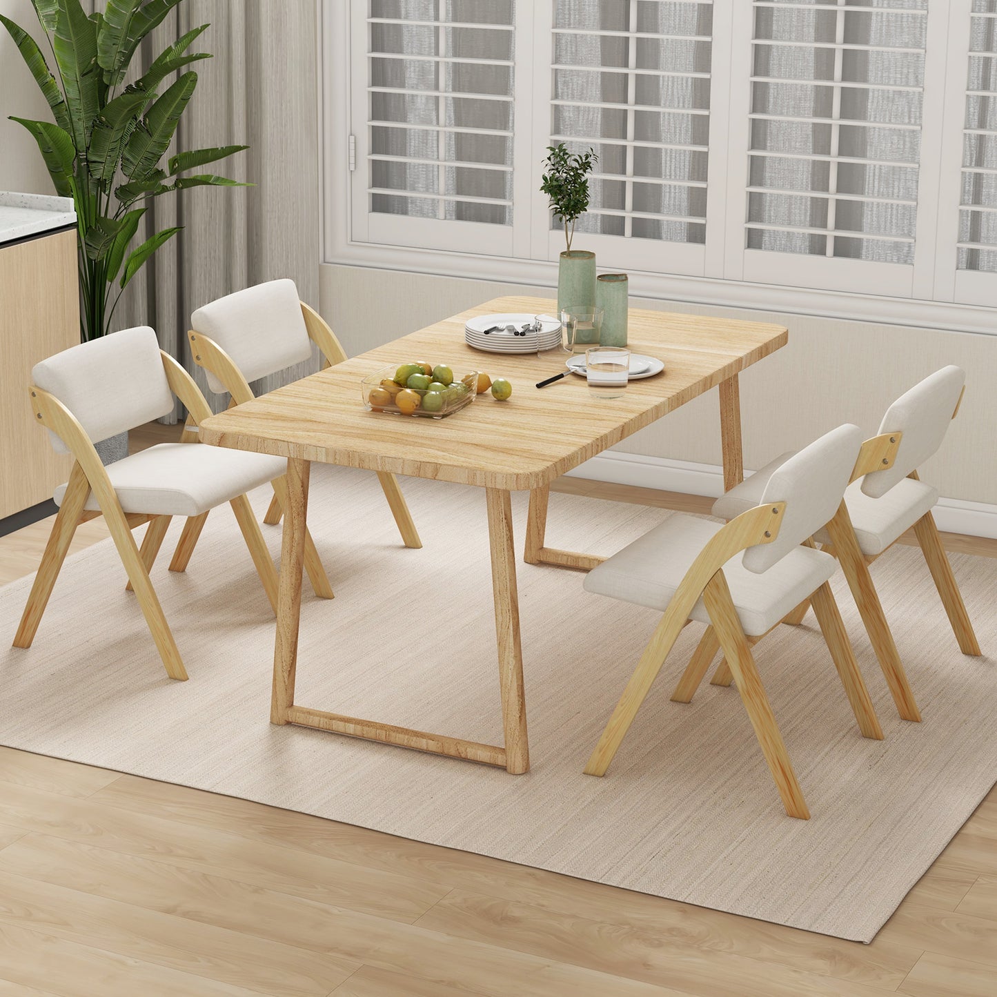 Folding Dining Chairs Set of 2 with Padded Seats