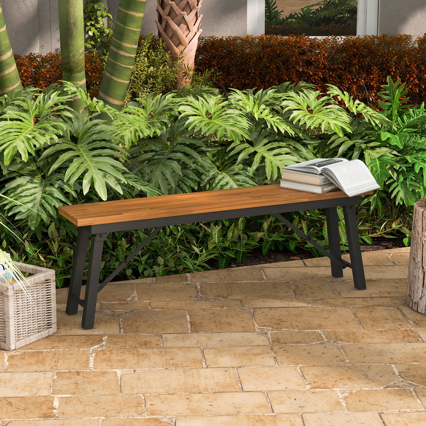 Folding Picnic Bench Set - Acacia Wood Outdoor Seating