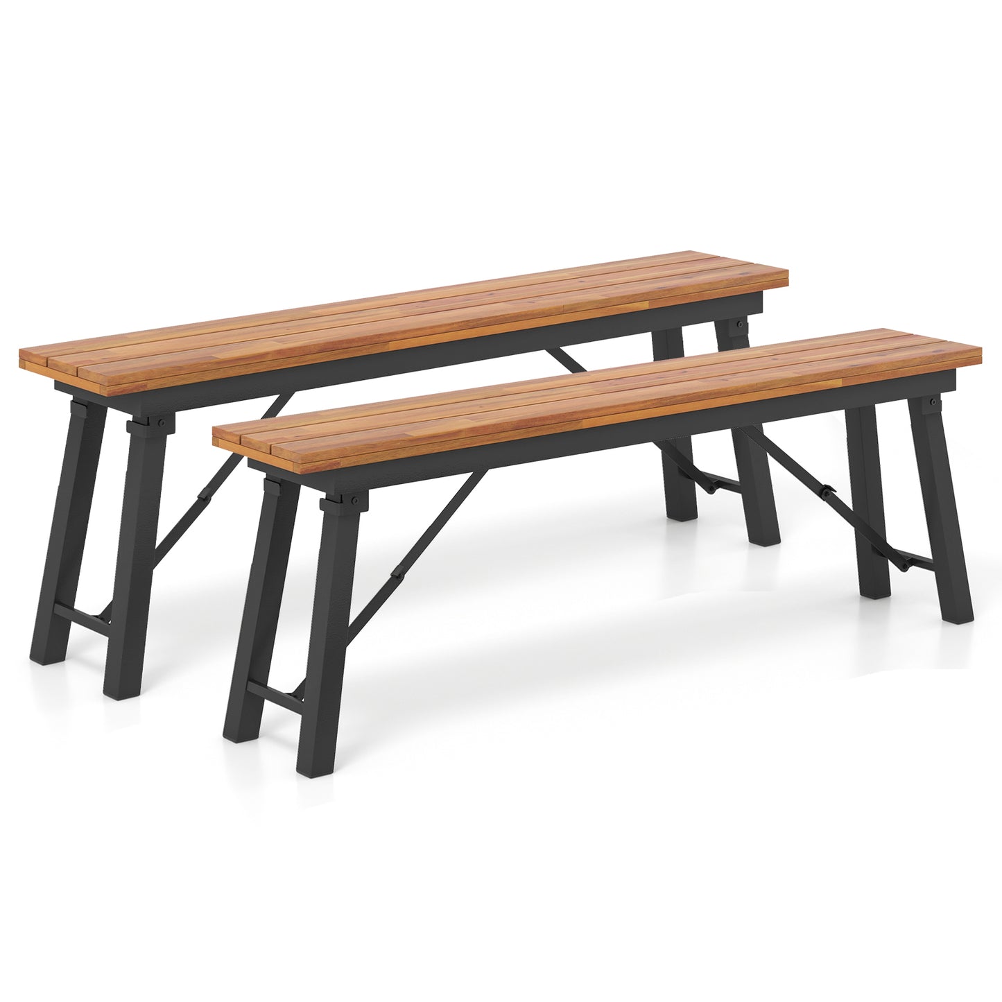 Folding Picnic Bench Set - Acacia Wood Outdoor Seating