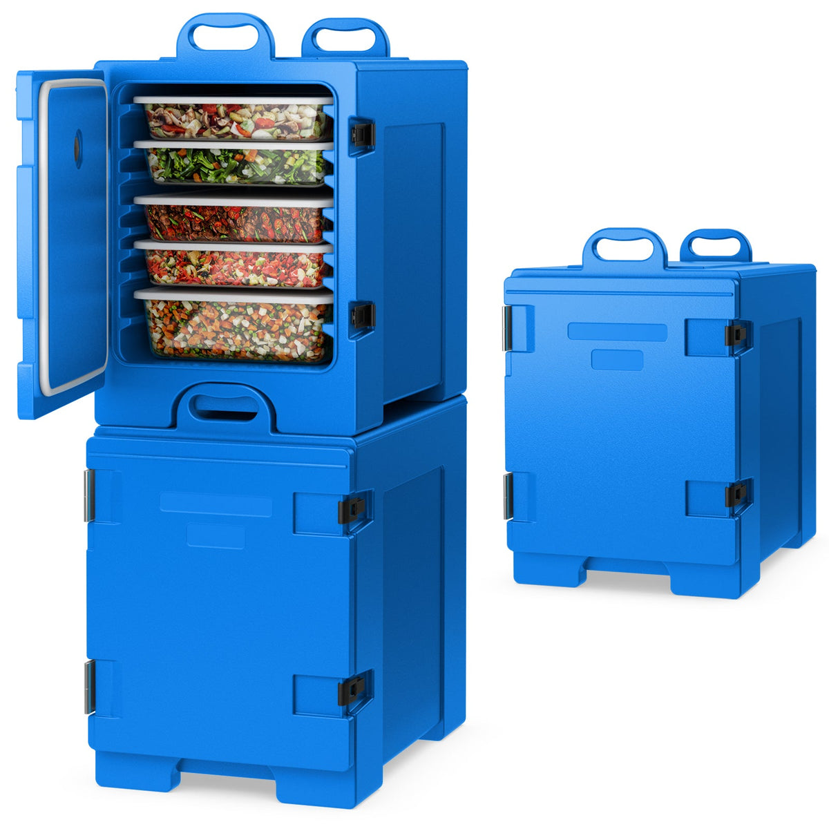 81 Quart Capacity End-loading Insulated Food Pan Carrier with Handles