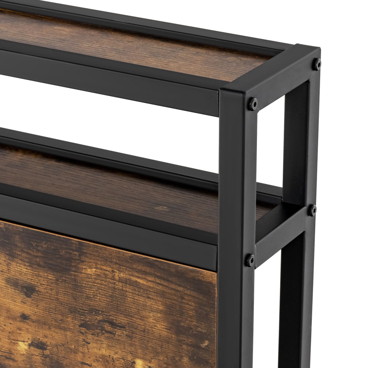 Twin/Full/Queen Bed Frame with Storage Headboard and Charging Station