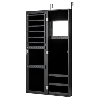 Full Length Mirror Jewelry Cabinet with Wall Mount