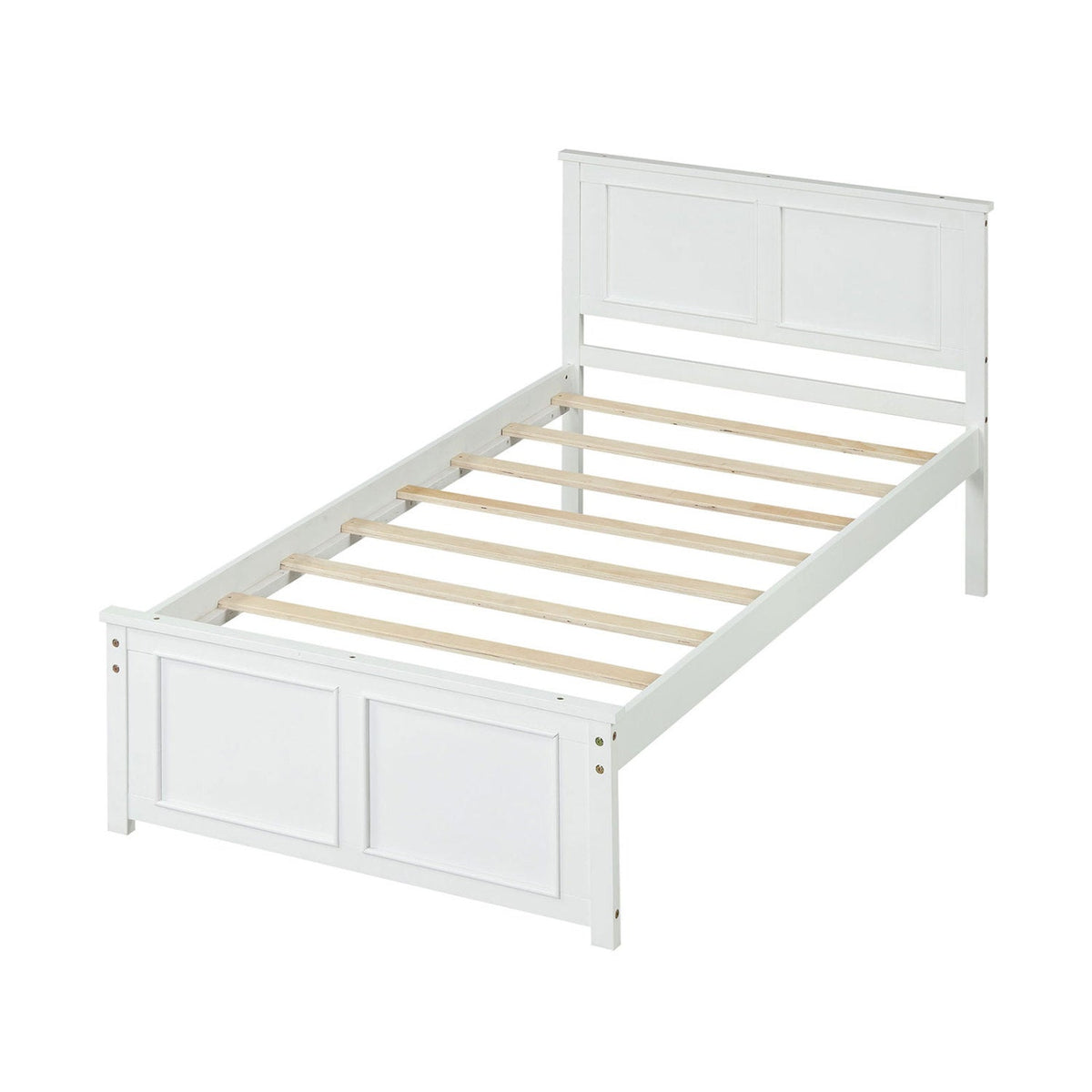 Twin Size Platform Bed Frame with Headboard