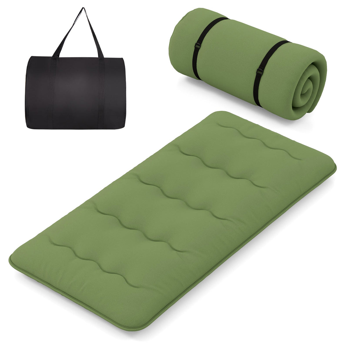 Floor Mattress with Washable Cover and Carry Bag