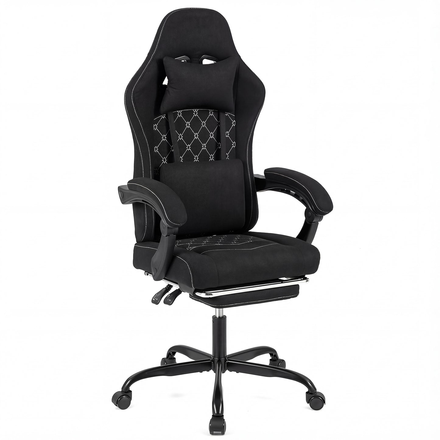 Gaming Chair with Adjustable Height & Reclining Backrest