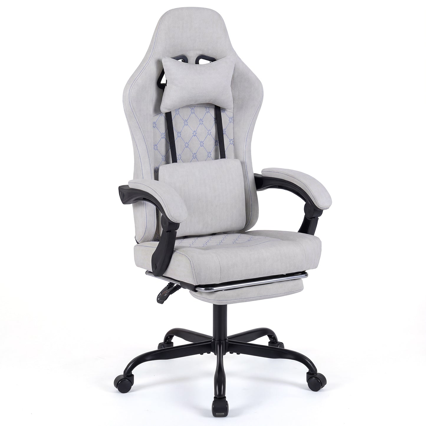 Gaming Chair with Adjustable Height & Reclining Backrest